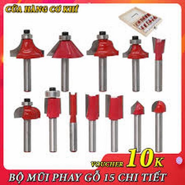 Bộ mũi -phay gỗ 12 món độc đáo