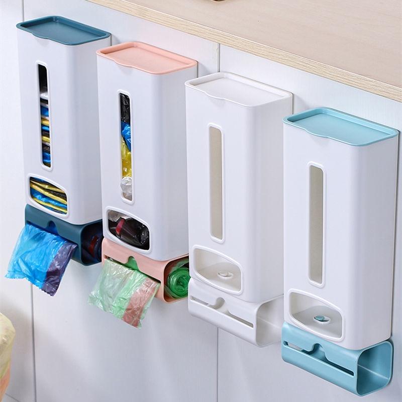 Hộp Nhựa Đựng Túi Rác Treo Tường Tiện Dụng Cho Nhà Bếp