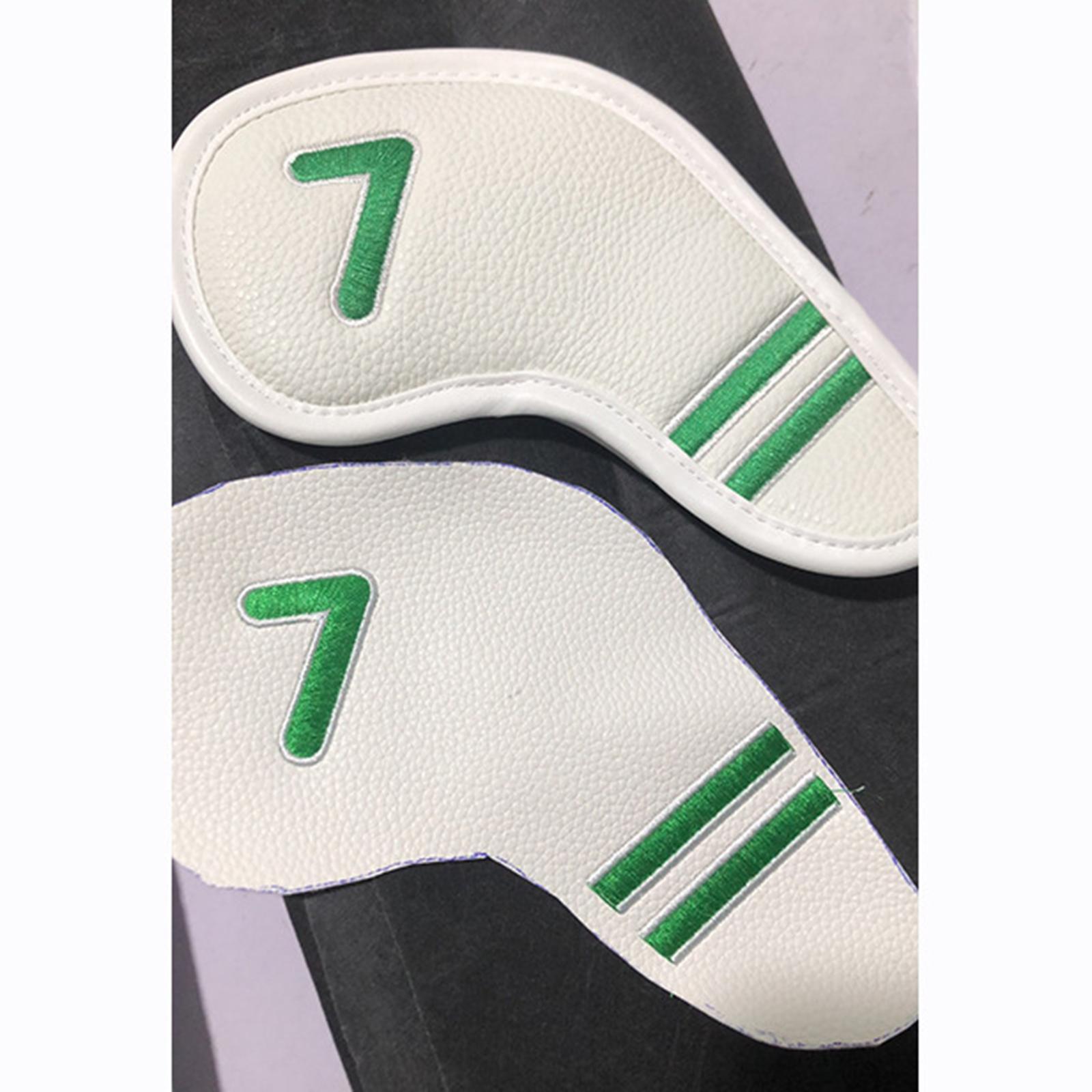 9x Golf Iron Head Covers Waterproof Headcovers Wedges W/ No.Tag