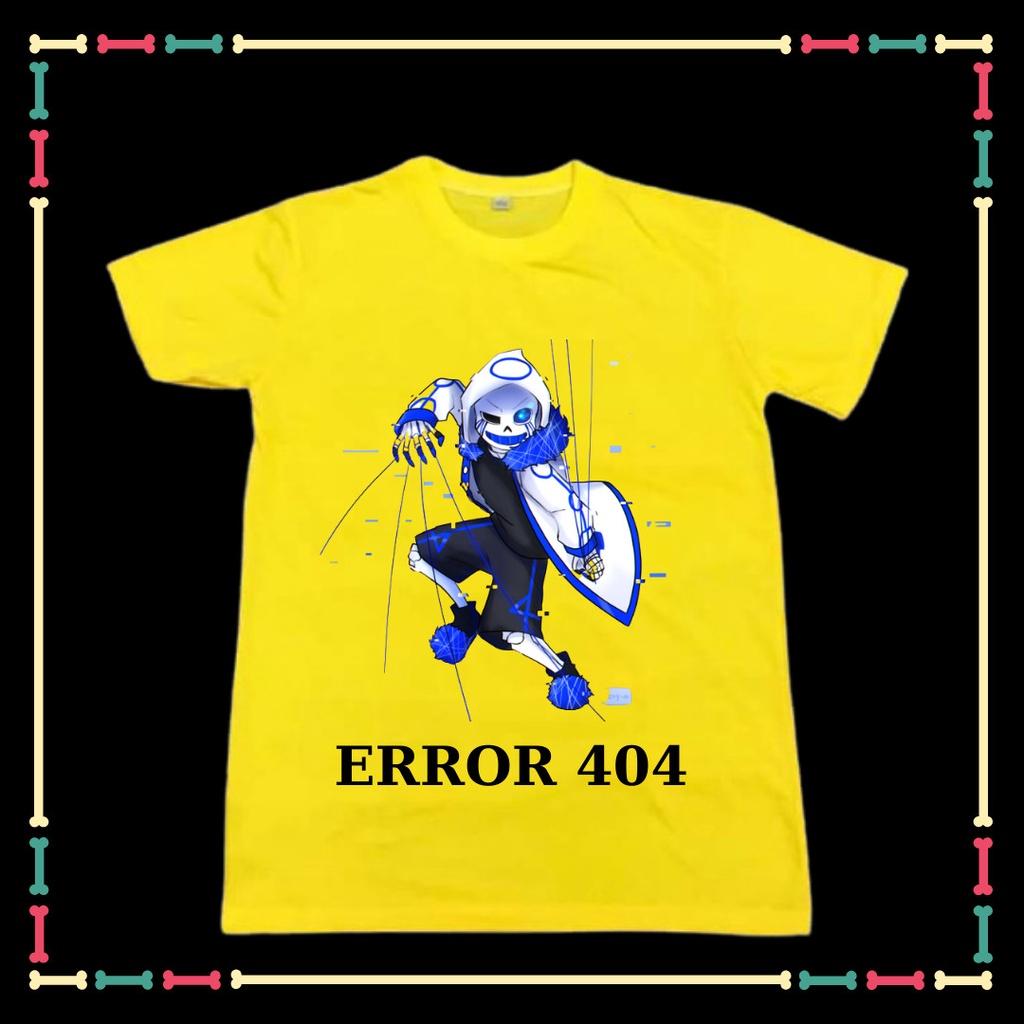 Áo thun Error 404 Sans Undertale xịn xò đủ màu đủ size cho bé trai bé gái