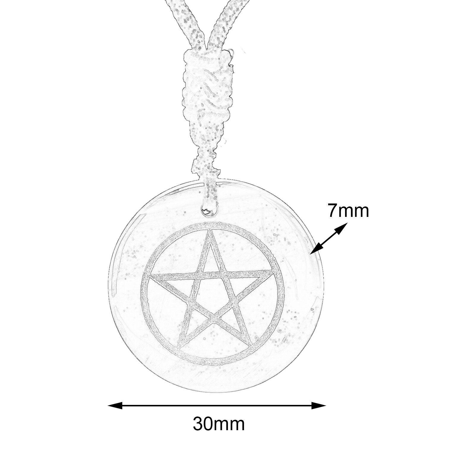 Stone Pendant Necklace Pentagram Charm Necklace for Anniversary Mother's Day
