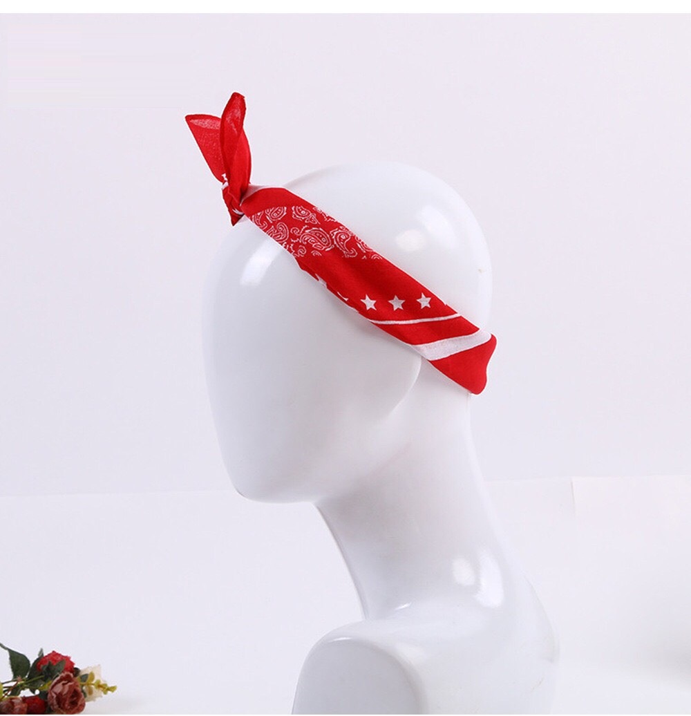 Khăn bandana cotton khăn hiphop đa năng size 55*55cm