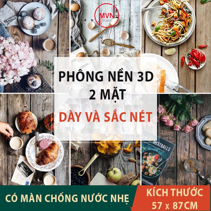 Tấm phông nền giấy 3D in hai mặt đạo cụ chụp ảnh sản phẩm