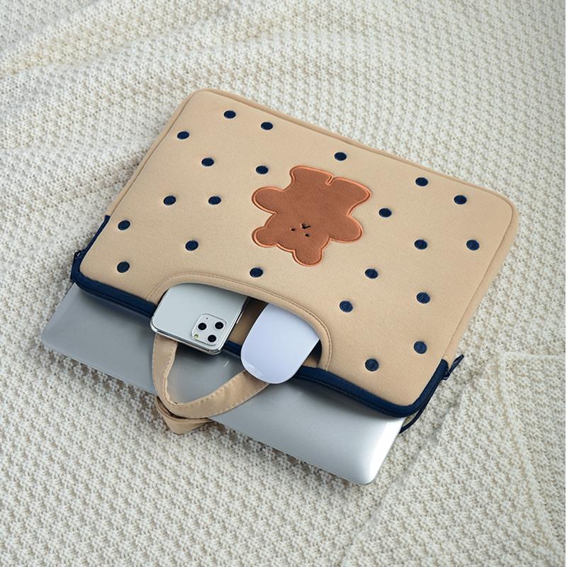 Gấu Laptop Tay Áo 11.6 12 13 14 15 15.6 Inch Bao Da Laptop Túi Xách Cho Macbook Air Pro 13 a2337 Máy Tính Lenovo Magicbook