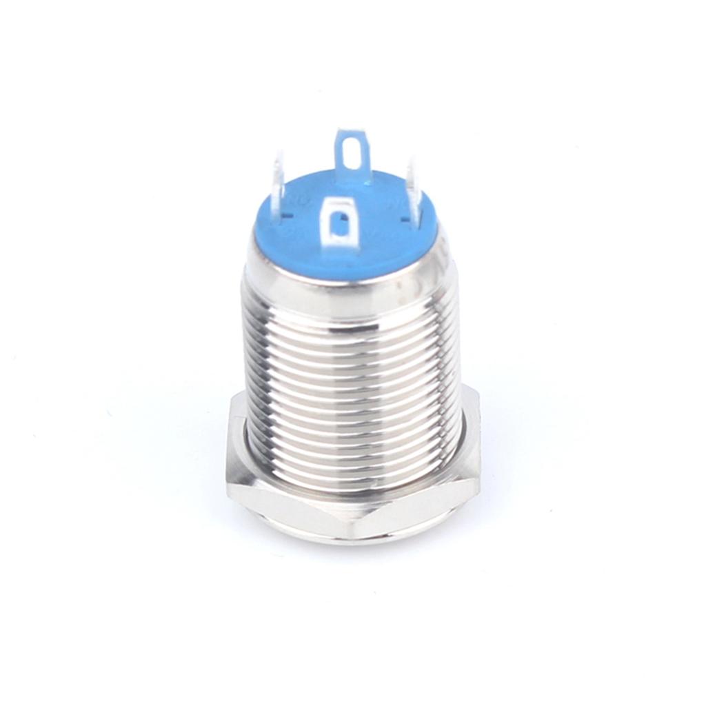 12mm 36V ĐÈN LED Chống Nước Kim Loại Chỉ Báo Bằng Phẳng Đặt Lại Tín Hiệu Đèn Hàn Chân