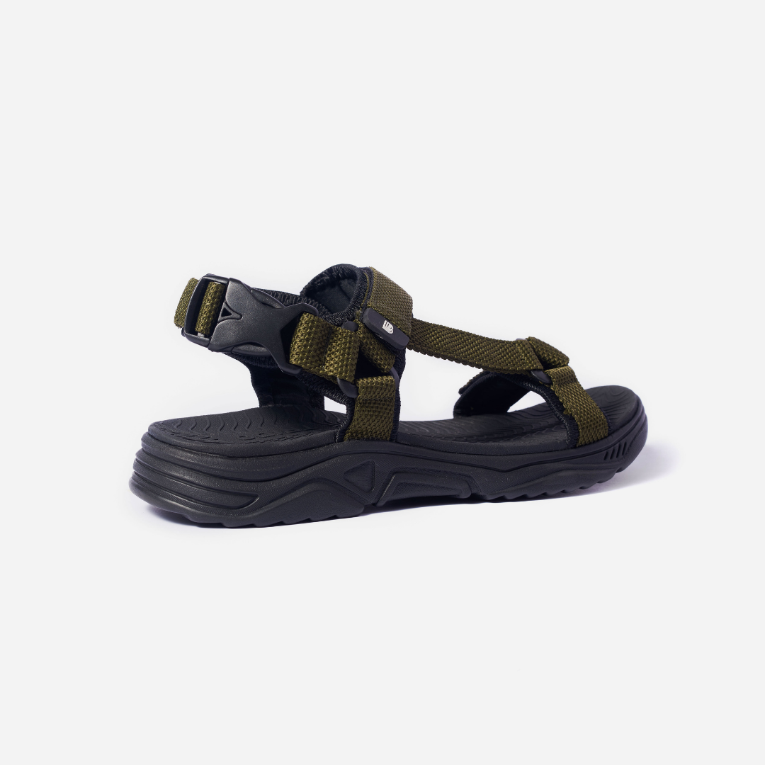 Giày Sandal Nam The Bily Quai Chéo - Xanh Rêu BL01XR