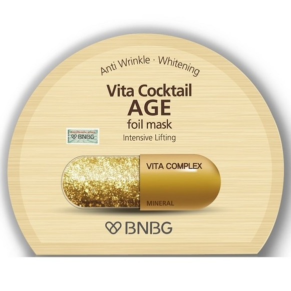 Mặt nạ dưỡng da giúp nâng cơ, chống lão hóa BNBG Vita Cocktail Age Foil Mask - Intensive Lifting 30ml