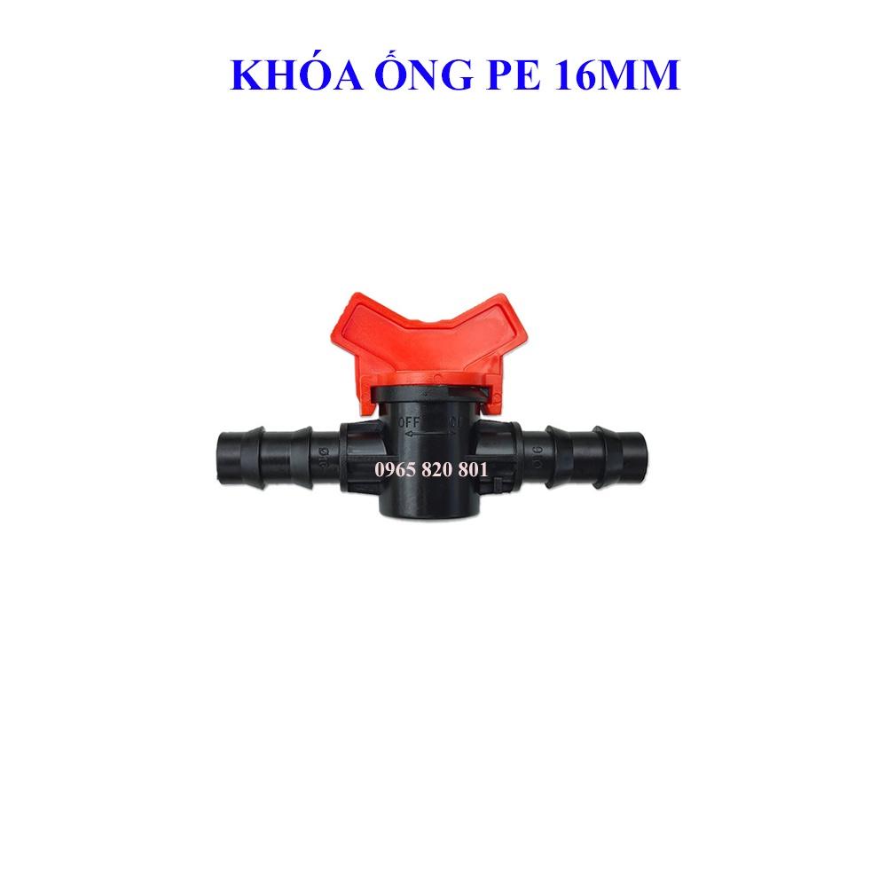 Khóa ống PE16mm các loại