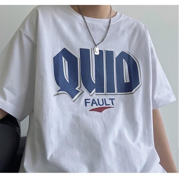Áo phông tay lỡ form rộng mùa hè chữ QUID