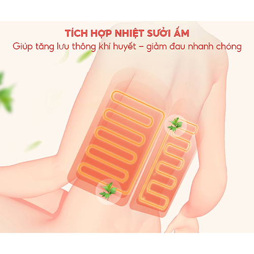 Nệm (Máy) Massage Toàn Thân Nikio NK-152 - Dòng Cao Cấp Có Gối Matxa Cổ Vai Gáy, Mát Xa Đa Năng Với Công Nghệ Xoa Bóp Con Lăn, Rung Và Túi Khí Nâng Đỡ Kéo Giãn Cột Sống - Mát Xa Thư giãn, Giảm Stress, Giảm Đau Mỏi Cổ, Lưng, Mông, Chân