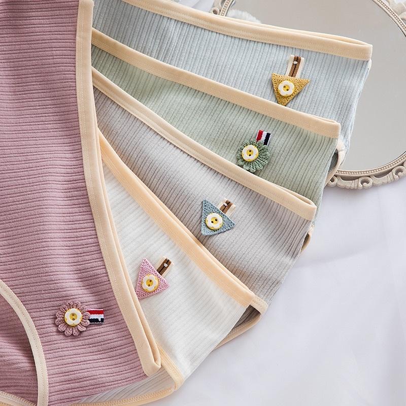 Quần Lót Nữ Cotton Siêu Thoáng Nâng Mông Kẻ Tăm Co Giãn QL09