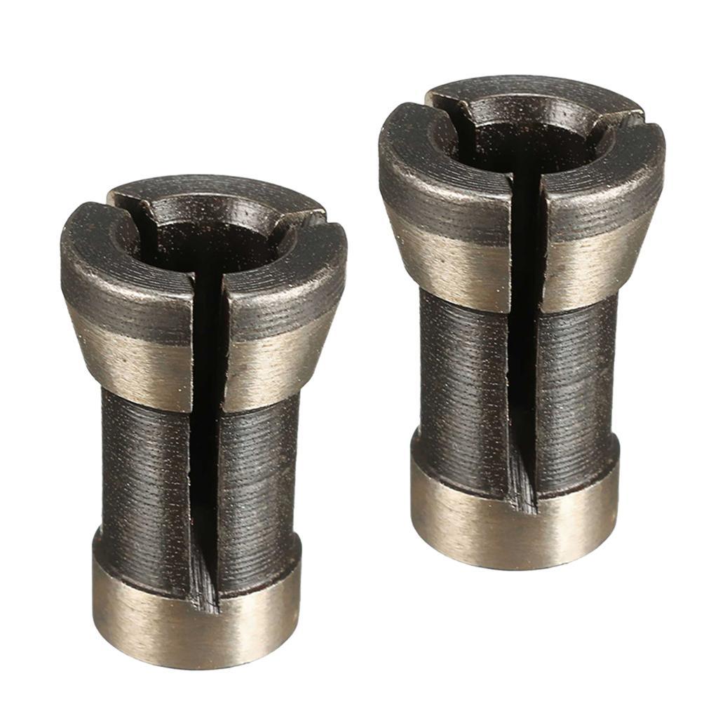 2Pcs 1/4'' Collet Chuck Trimmer Trimming Engraving Machine Electric Router NEW