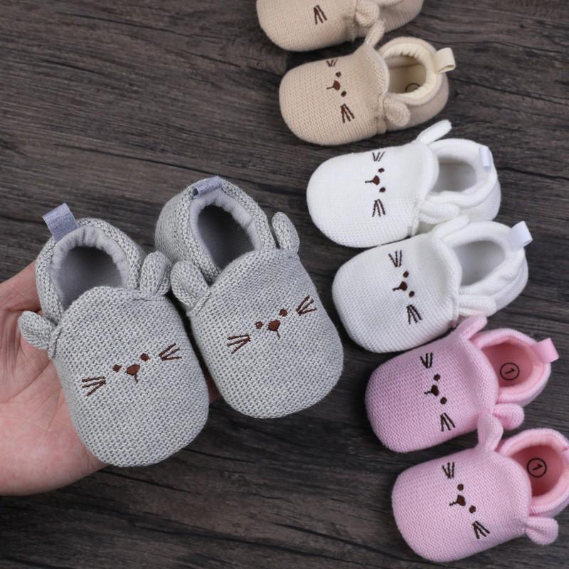 Giầy tập đi hình thú cho bé trai / bé gái sơ sinh size từ 0-12m