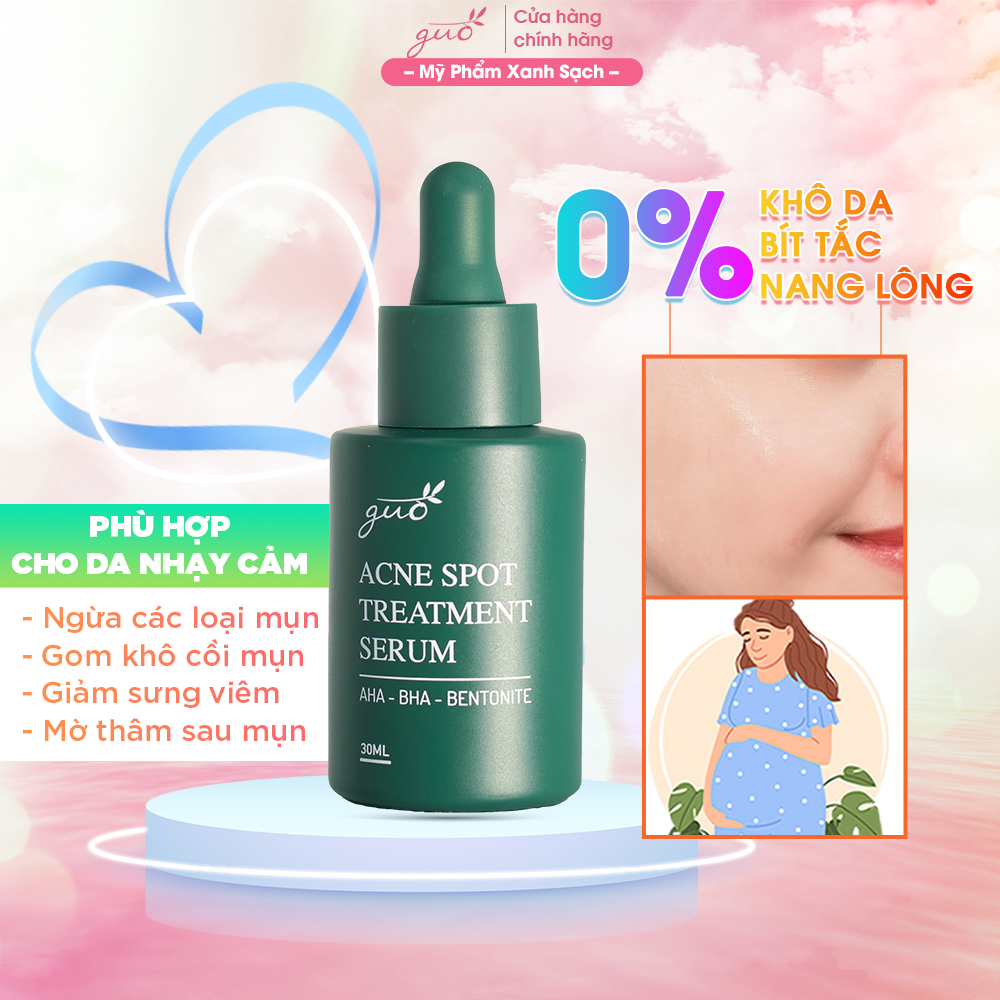 Tinh chất Serum Sạch Mụn Mờ Thâm Gom Mụn cho bà bầu GUO 30ml