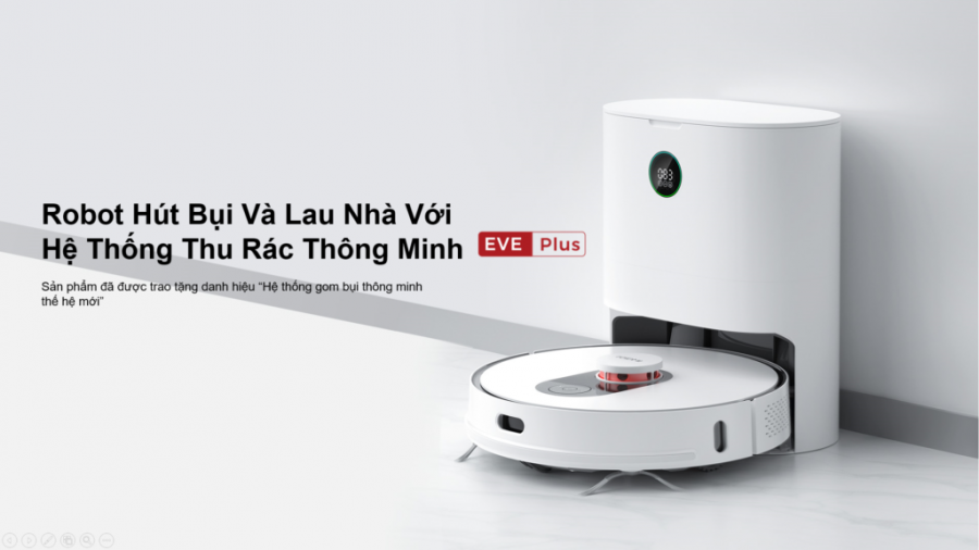 Robot Hút Bụi Lau Nhà Xiaomi Lydsto R3 Siêu Mỏng Chỉ 7 Cm Đổ Rác Tự Động Khử Trùng Ozon Diệt Khuẩn Thời Gian Làm Việc 150 Phút Diện Tích Hoạt Động 200 m2 Công Suất 50 W - Hàng Chính Hãng