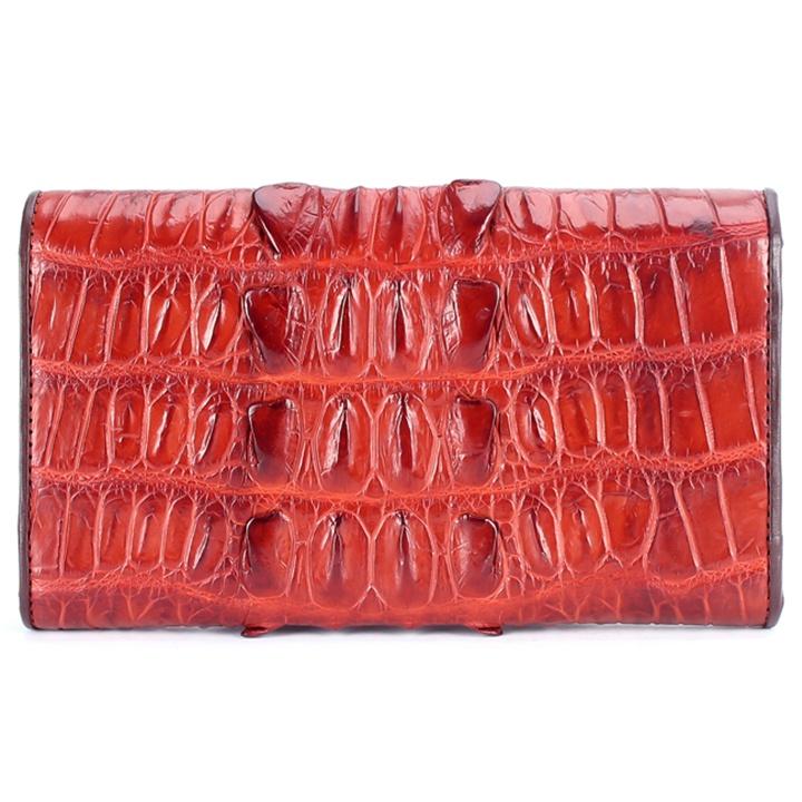 HC3201-02-03-07 - Bóp nữ da Huy Hoàng 3 gấp gai màu vàng bò, đen, nâu đỏ, nâu đất