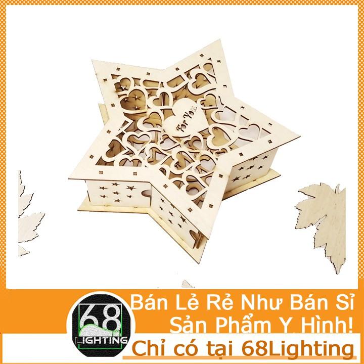 Đèn gỗ , đèn trang trí, đèn thả trần, đèn decor phòng ngủ ngôi sao cao cấp - giá rẻ LP0771