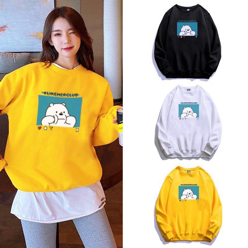 ÁO SWEATER NỮ CHẤT LIỆU NỈ BÔNG IN DỄ THƯƠNG