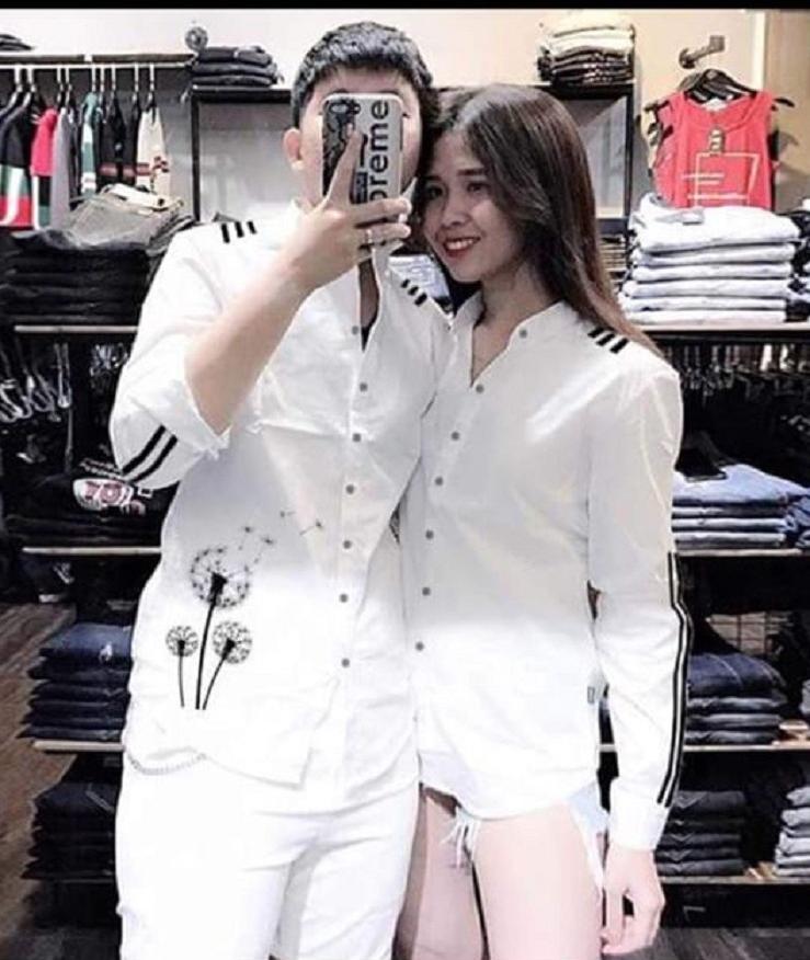 Áo sơ mi đôi in họa tiết - LLQ1033