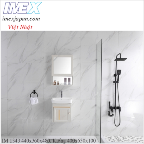 Bộ lavabo tủ nhôm chính hãng IMEX IM 1343