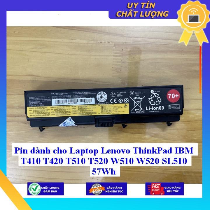 Pin dùng cho Laptop Lenovo ThinkPad IBM T410 T420 T510 T520 W510 W520 SL510 57Wh - Hàng Nhập Khẩu New Seal