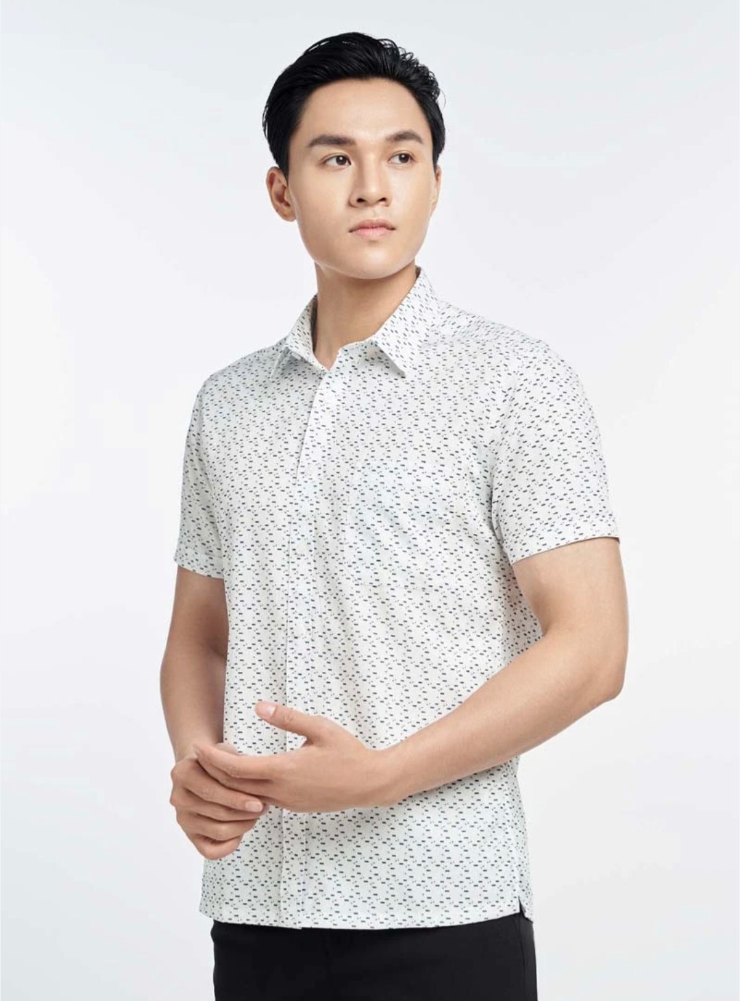 Áo sơmi nam tay ngắn có cổ  Gen Z Phong Cách Đặc Biệt