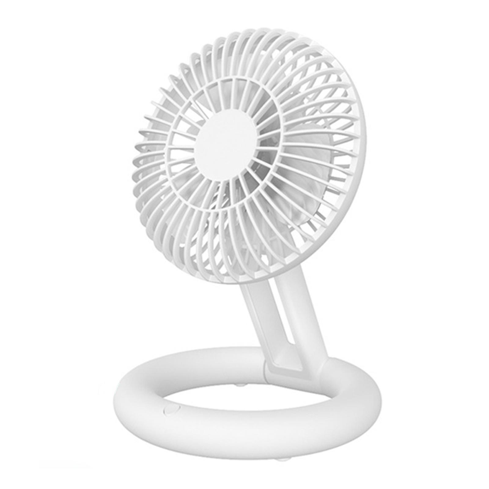 Portable Desk Fan Mini Fan for Desk Folding Small 3 Speeds Adjustment Personal Cooling Fan Makeup Fan for Desk Camping Bedroom