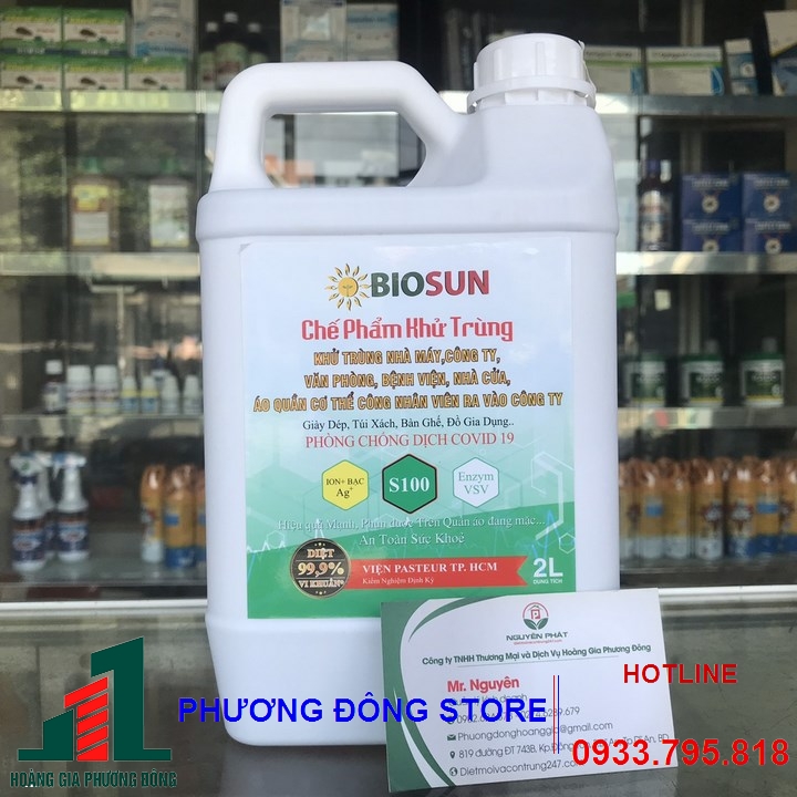 Dung dịch khử khuẩn BIO-SUN S100-2 lít