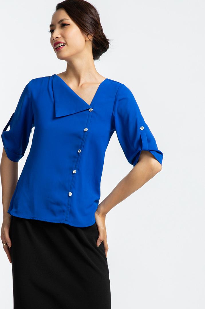 Áo Cổ Lật Hity TOP101 (Xanh Midnight)