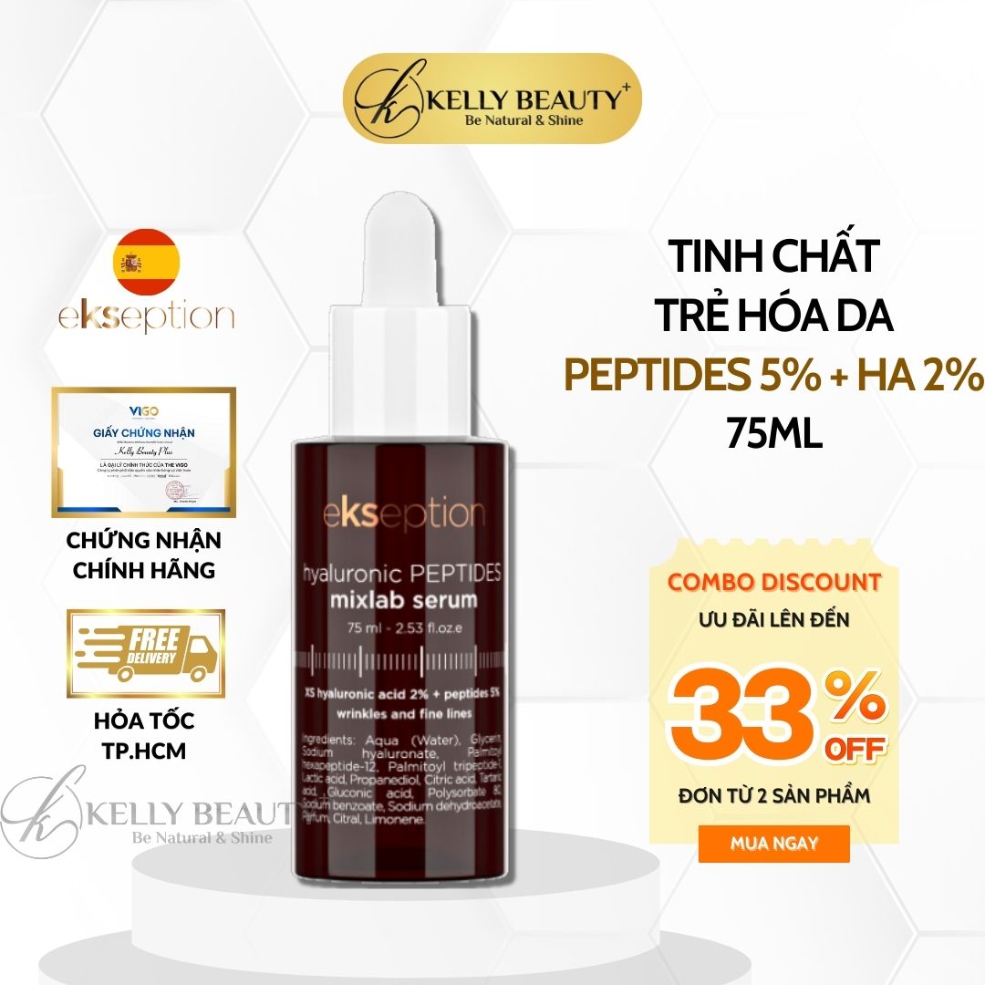 Tinh Chất Trẻ Hóa Da ekseption Hyaluronic PEPTIDES mixlab serum | Kelly Beauty