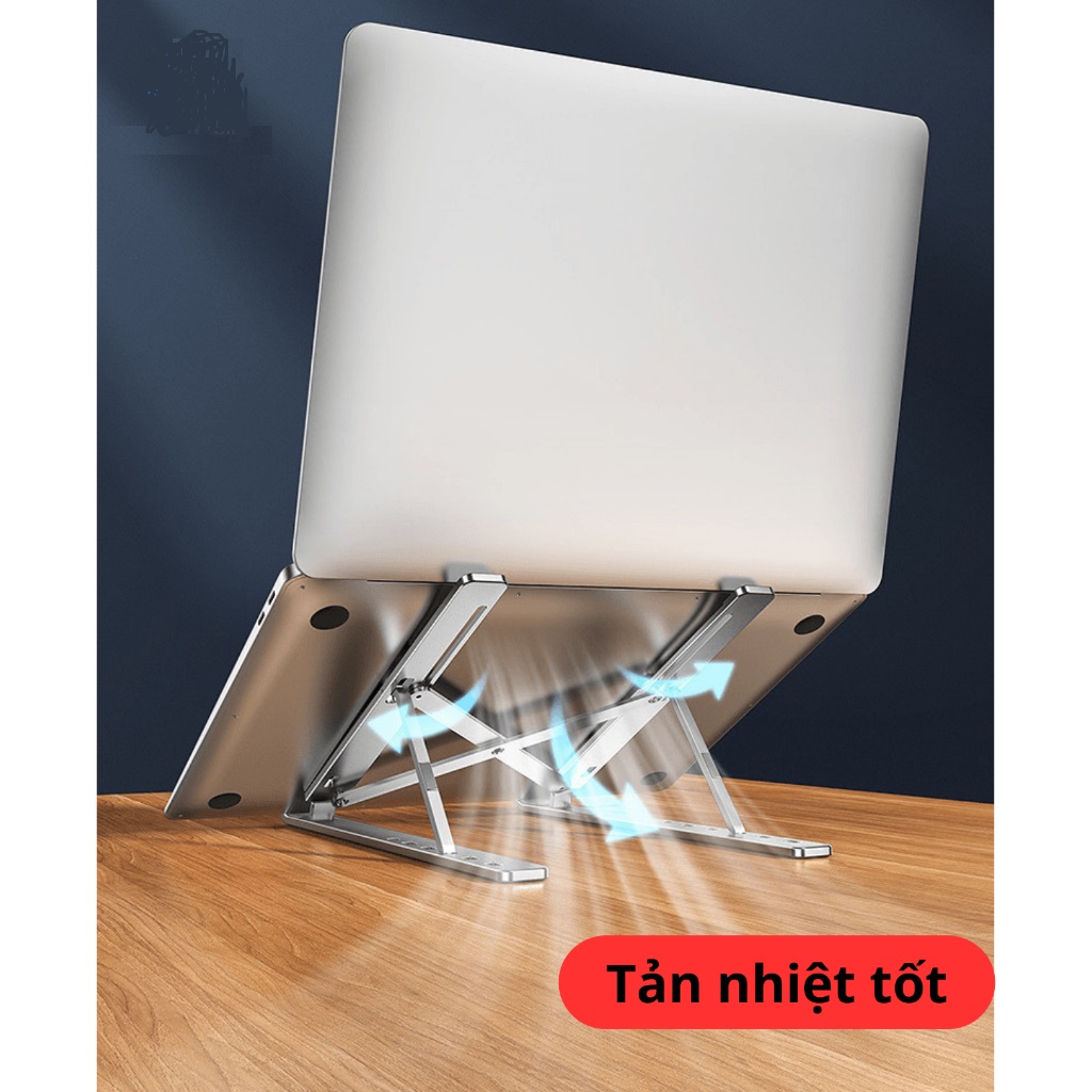 Bộ Giá Đỡ Laptop gấp gọn và quạt - Đế Kê Laptop Tản Nhiệt Có Thể Điều Chỉnh Độ Cao
