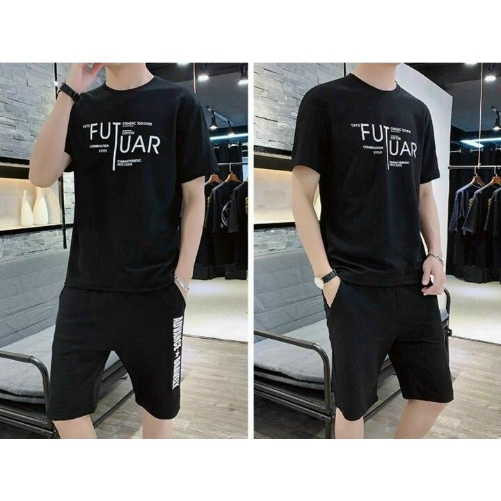 Sét đồ bộ mặc nhà nam nữ in FUTUAR với chất thun lạnh mềm mịn ,thoáng mát có 2 size M từ ,L từ