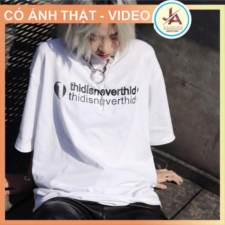 Áo thun tay lỡ form rộng Thidisneverthid, áo phông nam nữ Unisex phong cách hàn quốc -JASHOP JASHOP