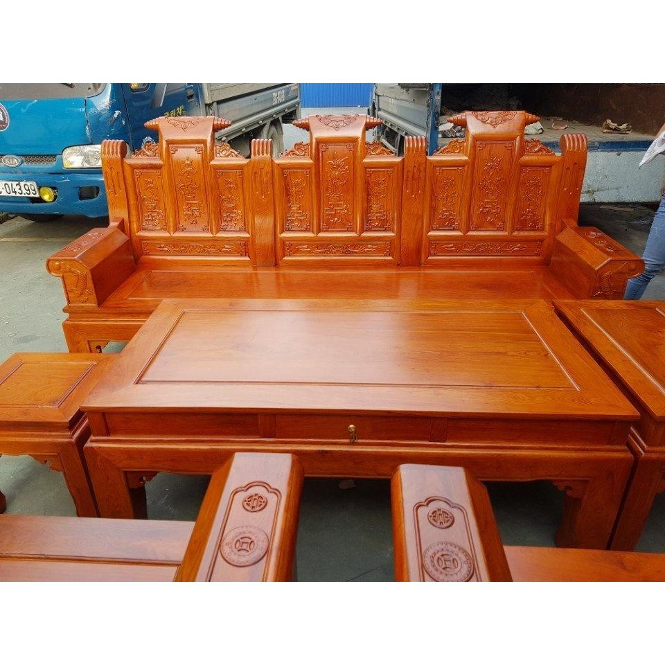 Bàn ghế Âu Á Hộp Cuốn Thư gỗ gõ đỏ
