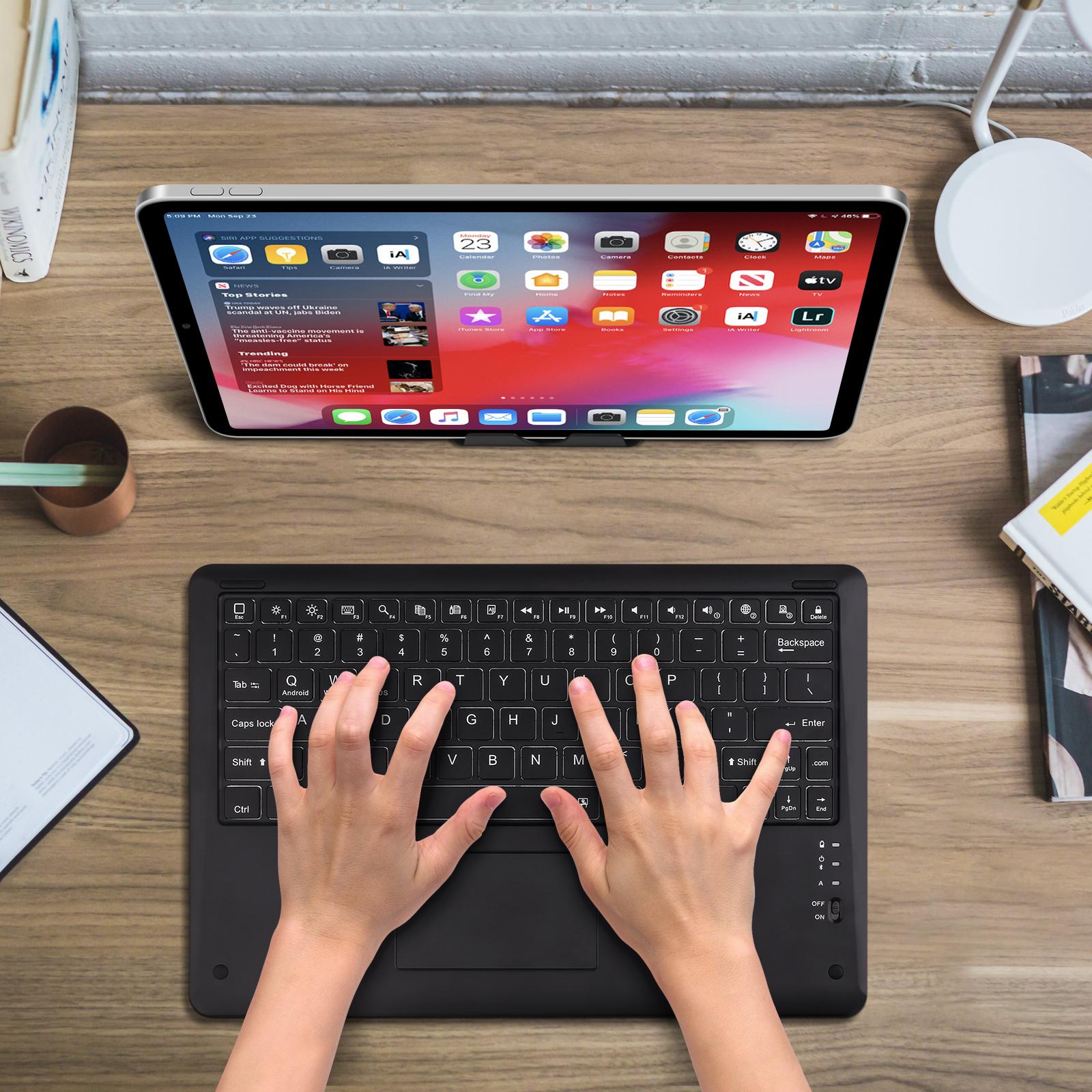 12 "Bàn Phím Bluetooth Không Dây Cho iPad Pro 12 9 2021 Teclado Bluetooth Cho iPad Bàn Phím Pro 11 Android Ios windows Máy Tính Laptop