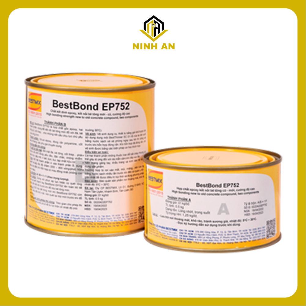 BestBond EP752 - Bộ 1kg - Epoxy kết nối bê tông cũ – mới, hai thành phần