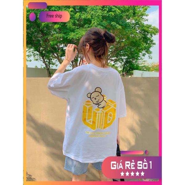 Áo Thun Nam Nữ Tay Lỡ Unisex Cực Đẹp Chất Liệu Cotton 65/35 Cực Thoáng Mát, Co Giãn Tốt