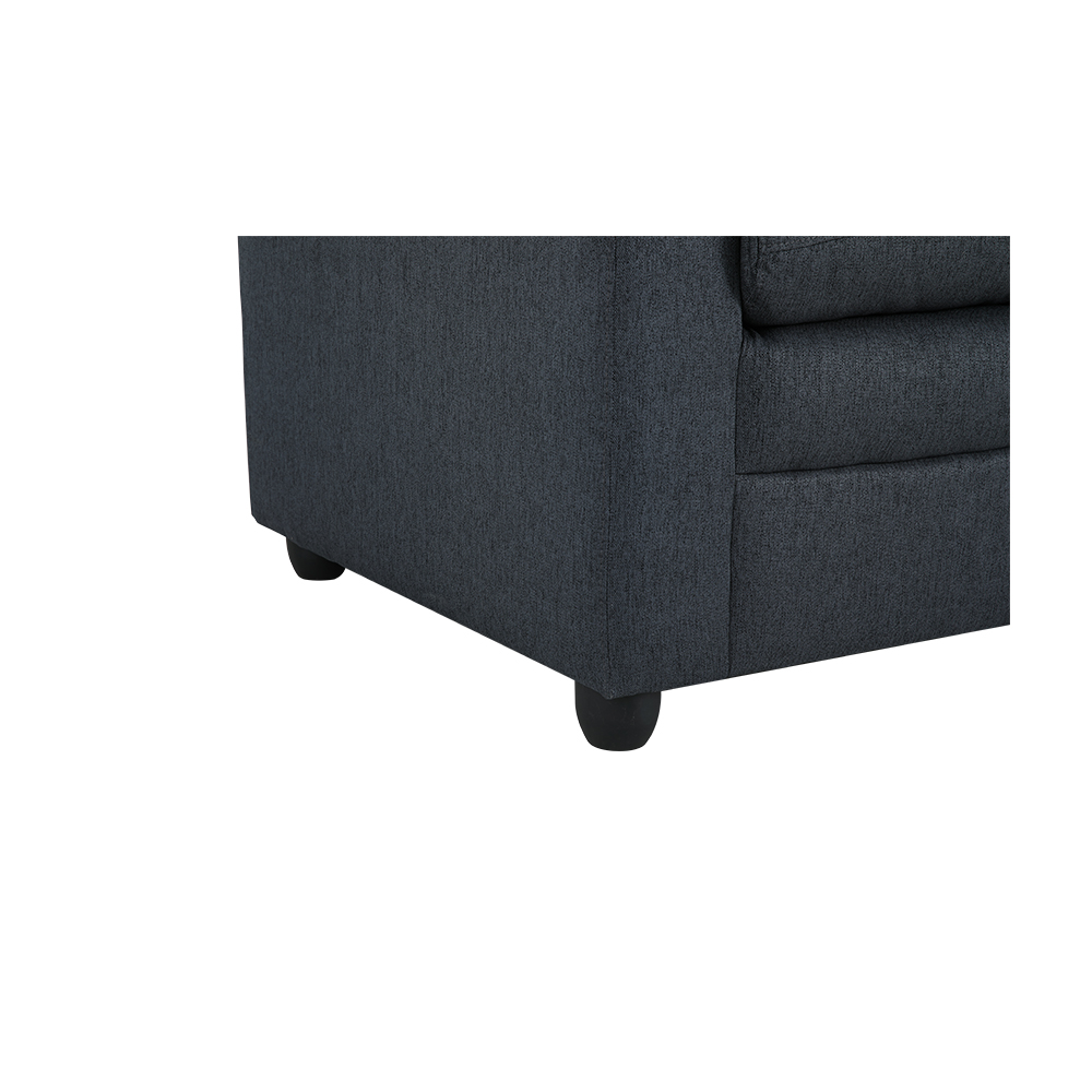 Ghế sofa 3 chỗ AUGUSTA khung gỗ, đệm bọc vải cao cấp xám đậm | Index Living Mall -  Phân phối độc quyền tại Việt Nam