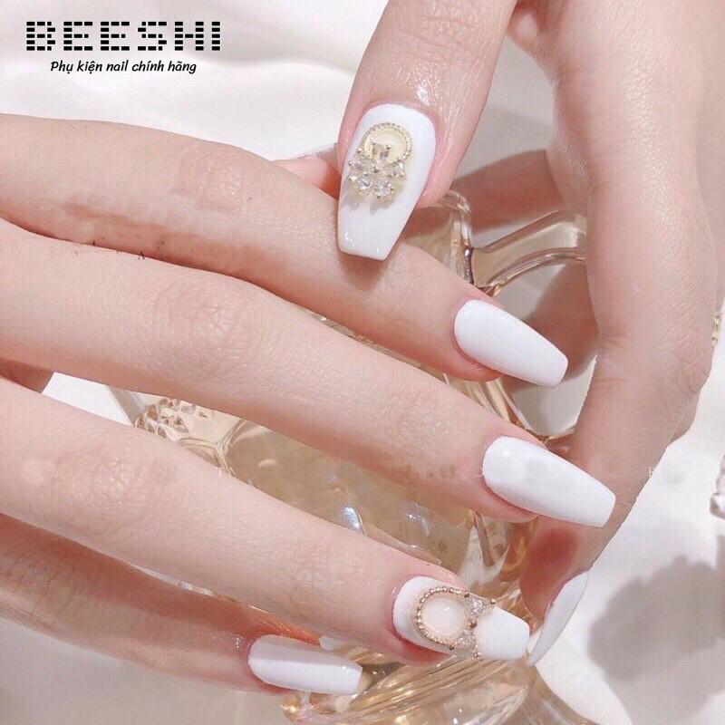 Sơn gel bobo đen trắng đỏ beeshi shop nail