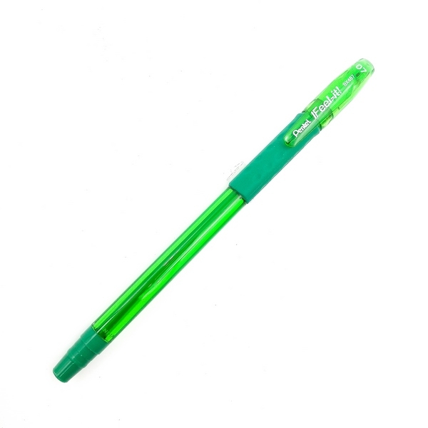 Bút Bi Nắp Đậy Pentel 0.7 BX487 - Xanh Lá