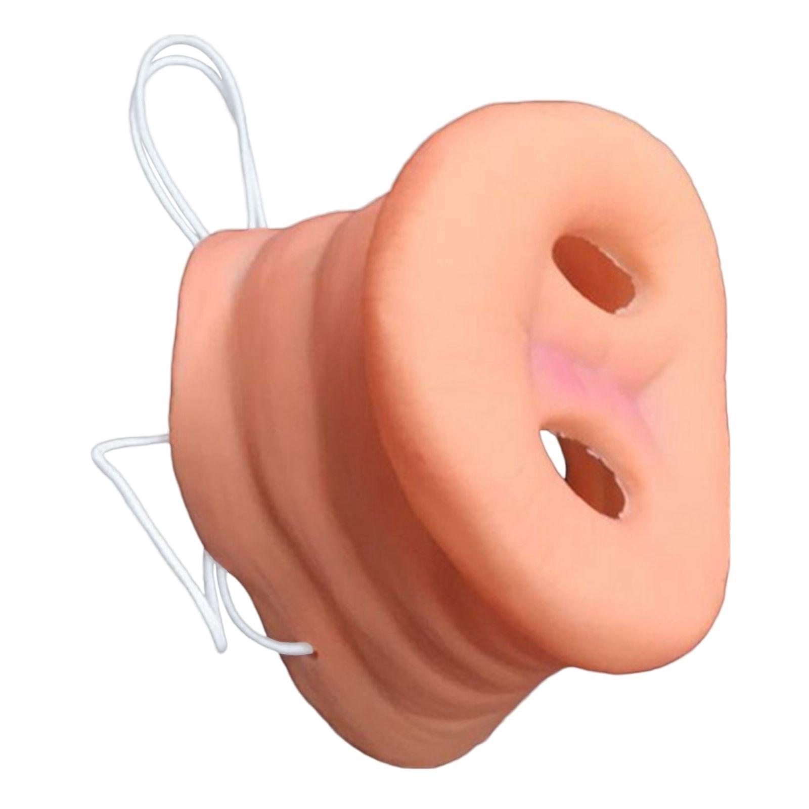 Simulation Pig Nose Prop Costume Accessory Dress up Cosplay Rubber Animal Hog Snout for Girls, Boys, Halloween, Festival, Role Play, Party