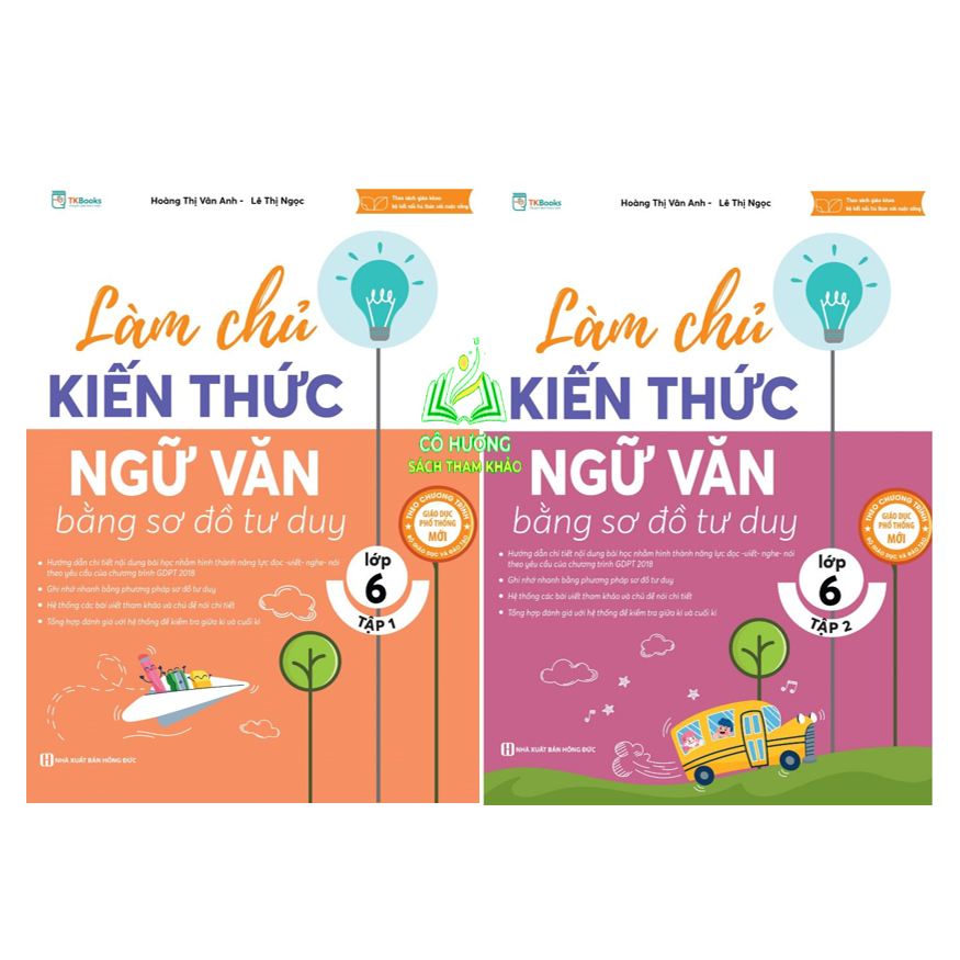 Sách - Làm chủ kiến thức Ngữ Văn bằng sơ đồ tư duy lớp 6 Tập 1 - MC
