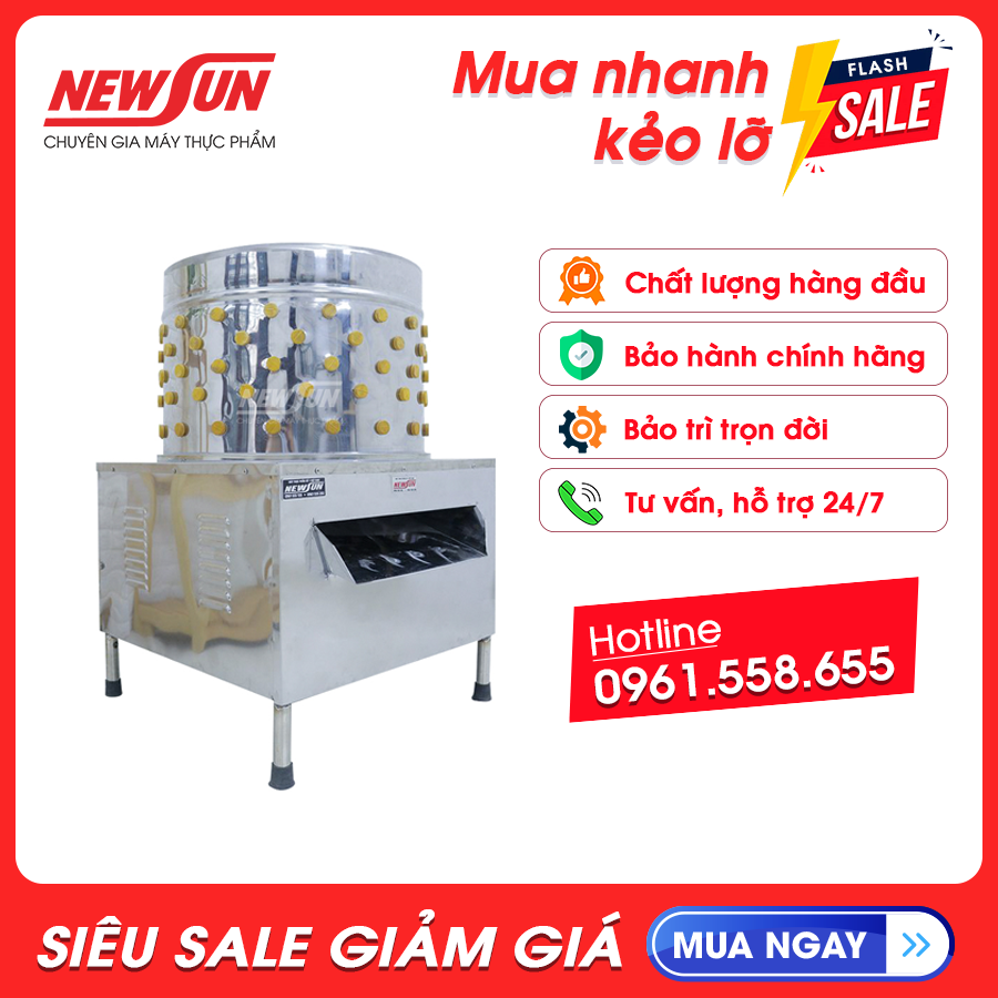 Máy Nhổ Lông Gà Vịt Newsun 70