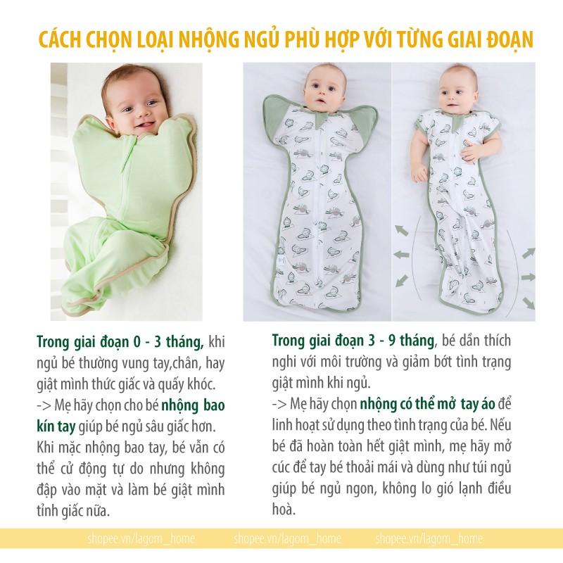 Nhộng Chũn Mùa Hè Lion Bear Quấn Chũn Cho Bé Túi Ngủ Cho Bé Sơ Sinh