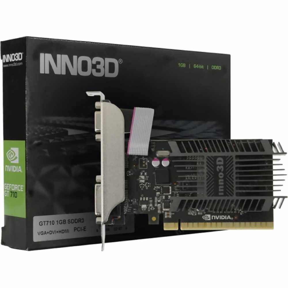 Card đồ họa VGA INNO3D GEFORCE GT 710 1GB DDR3 - Hàng Chính Hãng