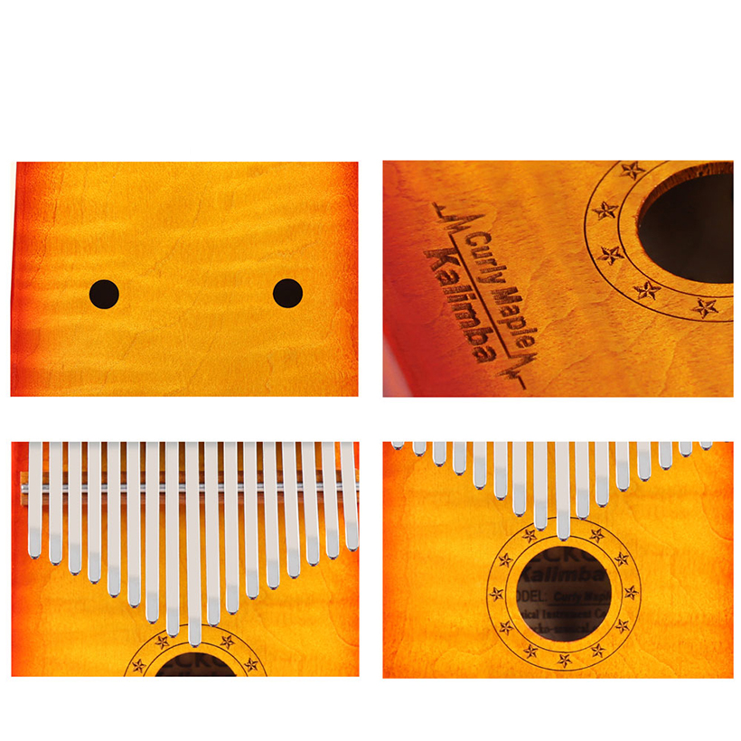 Đàn Kalimba Gecko 17 Phím Gỗ Phong Vân Hổ MC-S Tặng Kèm Khóa Học Miễn Phí