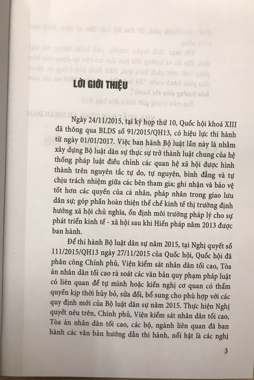 Sách Bộ Luật Dân Sự Năm 2015 Và Các Văn Bản Hướng Dẫn Thi Hành Mới Nhất Năm 2021