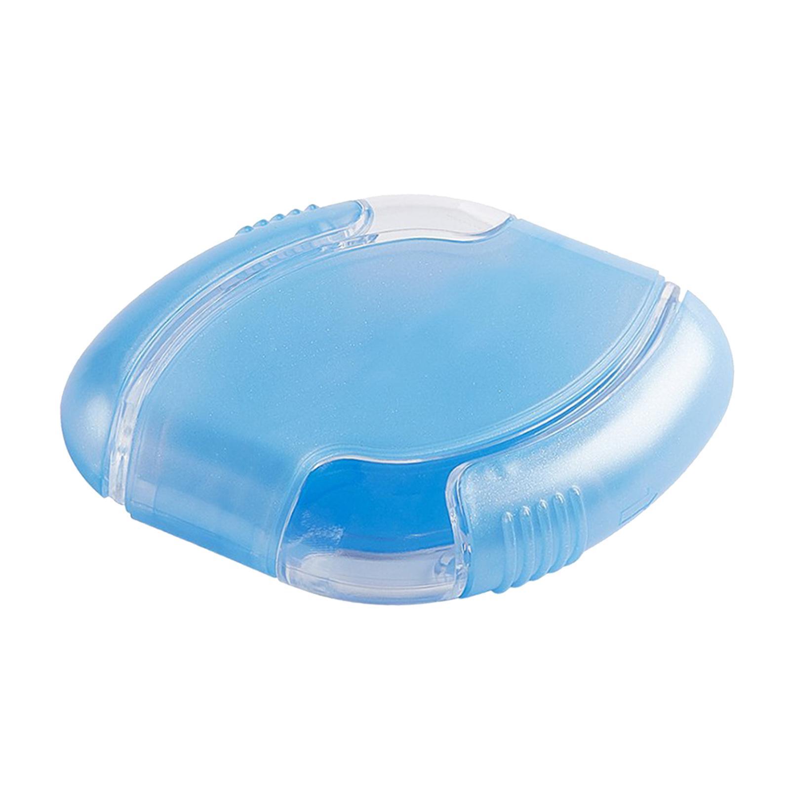 Mini Box Slide Cover Organizer 2 Compartments for Blue