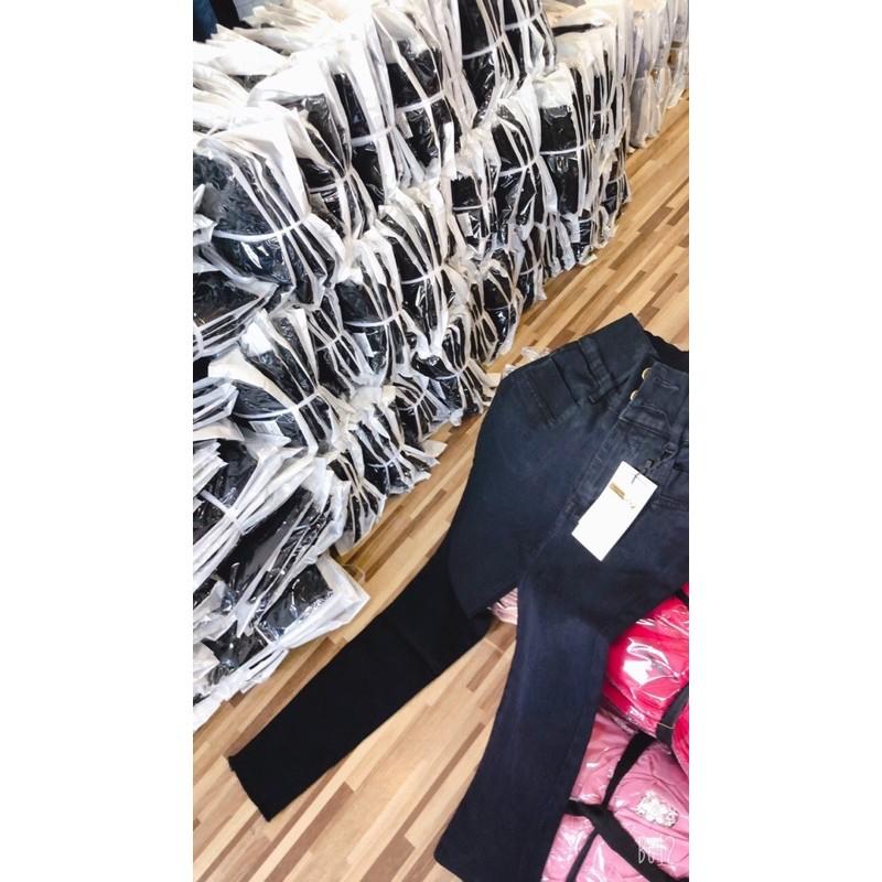 Quần Jeans Nữ Lưng Cao 2 nút tôn dáng
