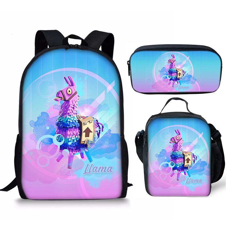 Trò Chơi Pháo Đài Đêm Schoolbag Ba Lô Túi Đựng Đồ Ăn Trưa Đựng Bộ Quà Tặng Cho Trẻ Em Học Sinh Sinh Viên